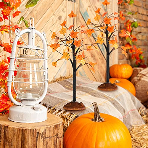 Miniature Faux Maple Trees for Fall Decor