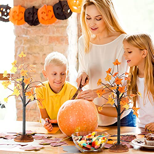 Miniature Faux Maple Trees for Fall Decor