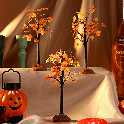 Miniature Faux Maple Trees for Fall Decor