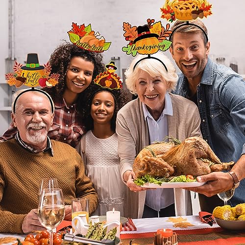 12 Pcs Thanksgiving Turkey Headband Party Accessories