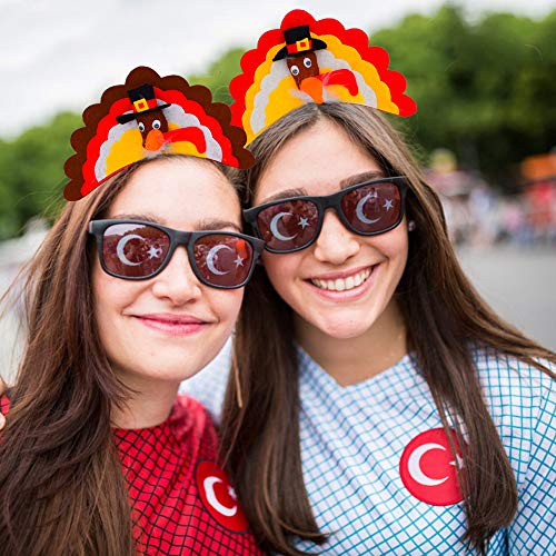 Thanksgiving Turkey Headbands - 2 Pack Set