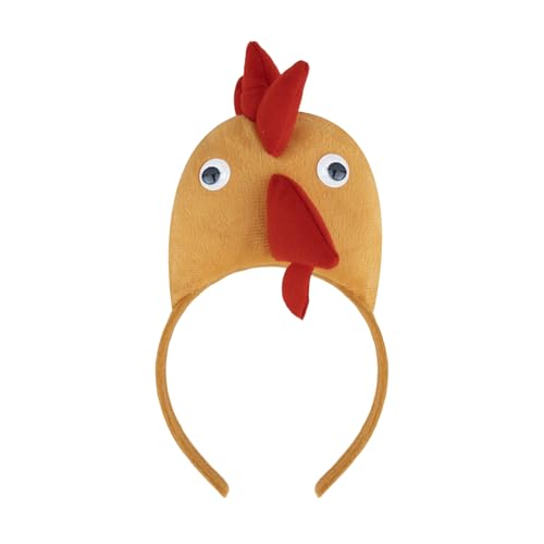 TopTie Rooster Plush Headbands for Holiday Fun
