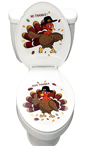 Thanksgiving Turkey Toilet Seat Decoration Set