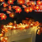Fall Maple Leaf Garland Lights - 2 Pack