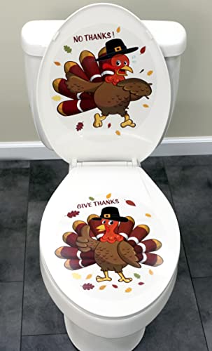 Thanksgiving Turkey Toilet Seat Decoration Set