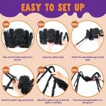 Giant Hairy Spider Outdoor Halloween Decoration
