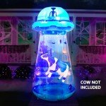 9 FT Inflatable UFO Halloween Decoration with LEDs