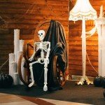 36" Realistic Movable Skeleton Halloween Decoration
