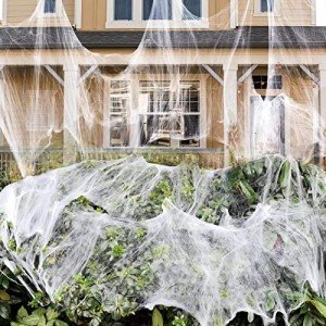900 sqft Spider Web Halloween Decorations with Spiders