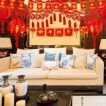 Chinese New Year Red Lantern Garland Set