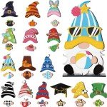 Interchangeable Wooden Gnome Holiday Decor Set