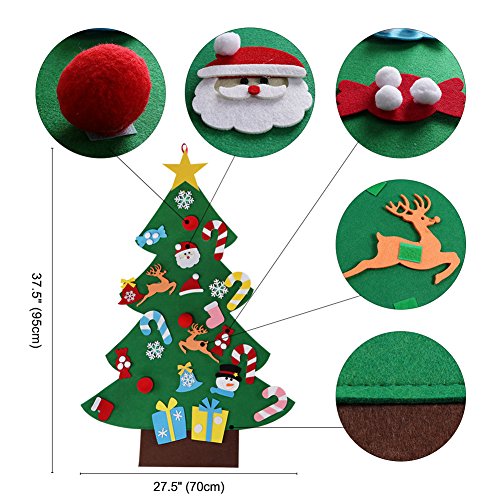 DIY Felt Christmas Tree Set for Kids