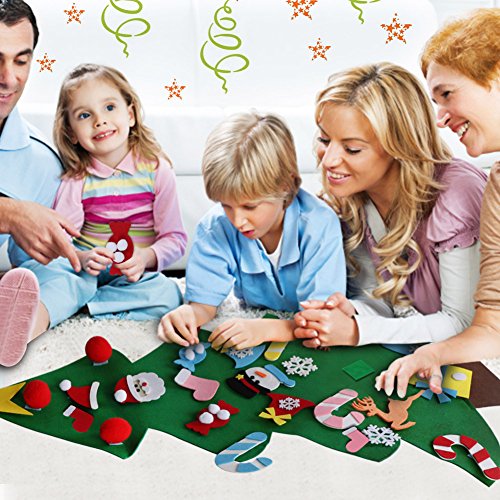 DIY Felt Christmas Tree Set for Kids