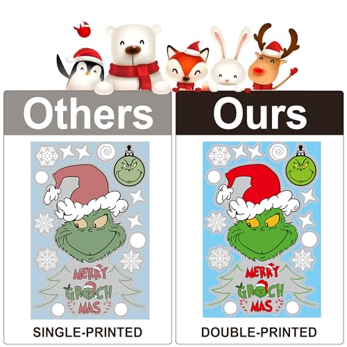 Snowflake Christmas Window Clings - 10 Sheets