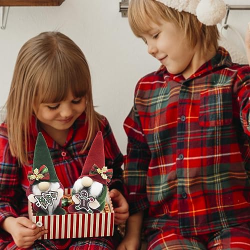 Handmade Christmas Gnomes with Gingerbread Ornaments