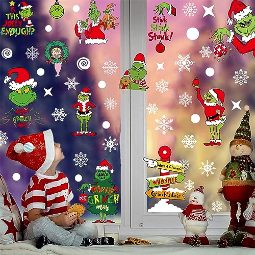 Snowflake Christmas Window Clings - 10 Sheets