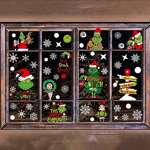 Snowflake Christmas Window Clings - 10 Sheets