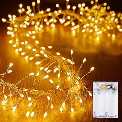 10ft Waterproof Warm White Fairy Lights - 120 LEDs