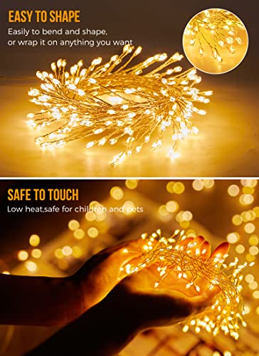 10ft Waterproof Warm White Fairy Lights - 120 LEDs