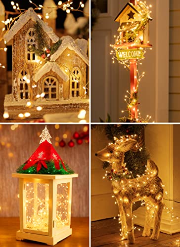 10ft Waterproof Warm White Fairy Lights - 120 LEDs