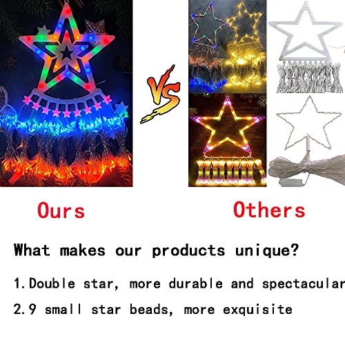 Multicolor 12.6ft 350LED Outdoor Christmas Lights