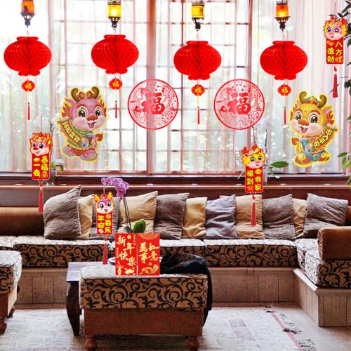 Dragon Year Chinese New Year Party Decorations Set