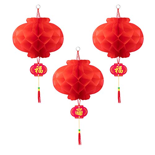 20-Pack 10-Inch Chinese Red Paper Lanterns