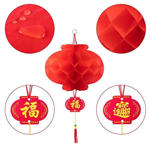 20-Pack 10-Inch Chinese Red Paper Lanterns