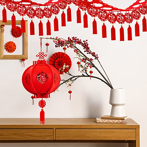 Chinese New Year Red Lantern Garland Set