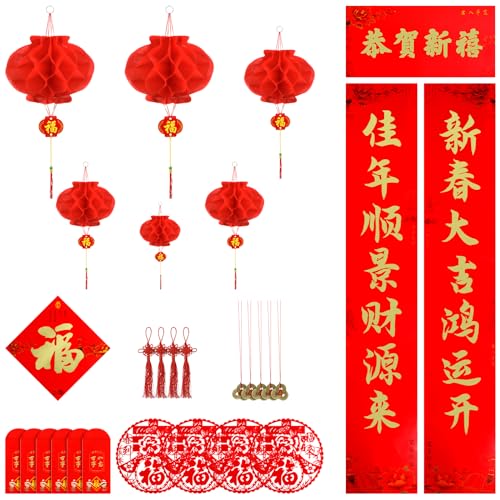 47 Pcs Lunar New Year Decorations 2024 Set