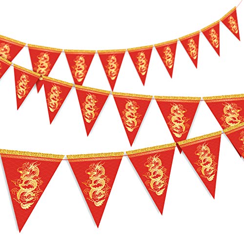 20pcs Dragon Pennant Banner for Chinese New Year