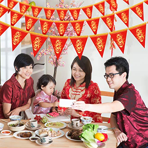 20pcs Dragon Pennant Banner for Chinese New Year