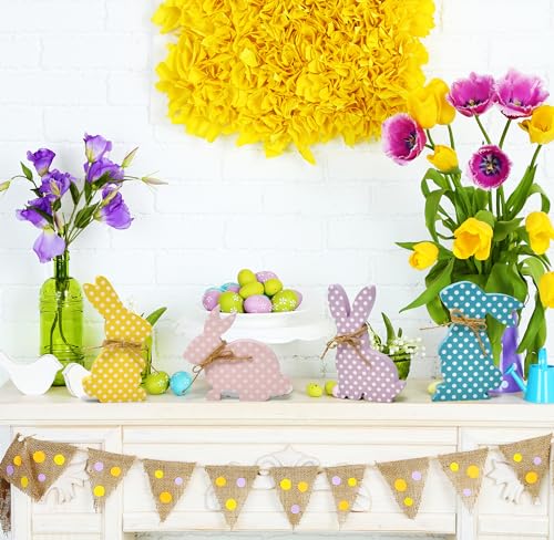 Pastel Bunny Table Centerpieces for Spring Decor