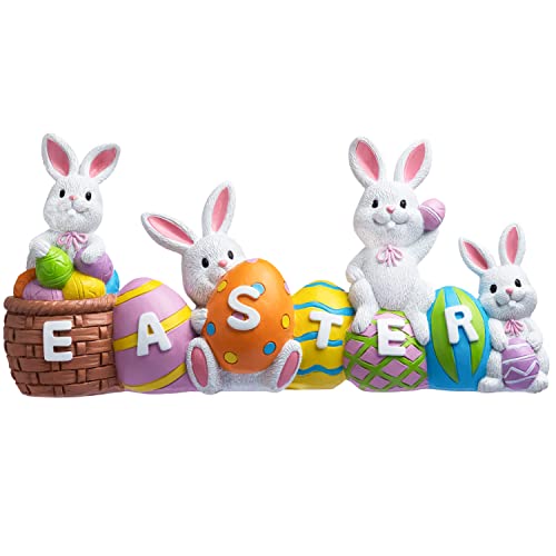 Easter Bunny and Egg Tabletop Centerpiece Decor