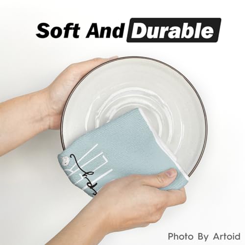 Buffalo Plaid Easter Bunny Kitchen Towel Set