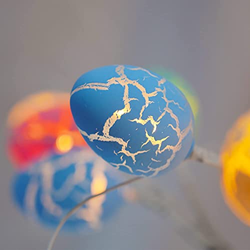 Pre-lit White Birch Tree with Easter Egg Ornaments