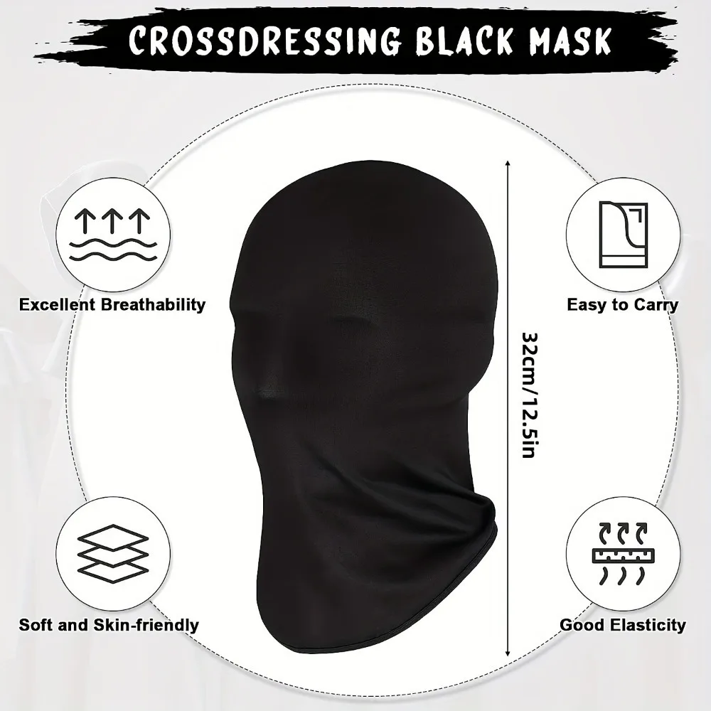 Spandex Ghost Mask Halloween Costume Accessory