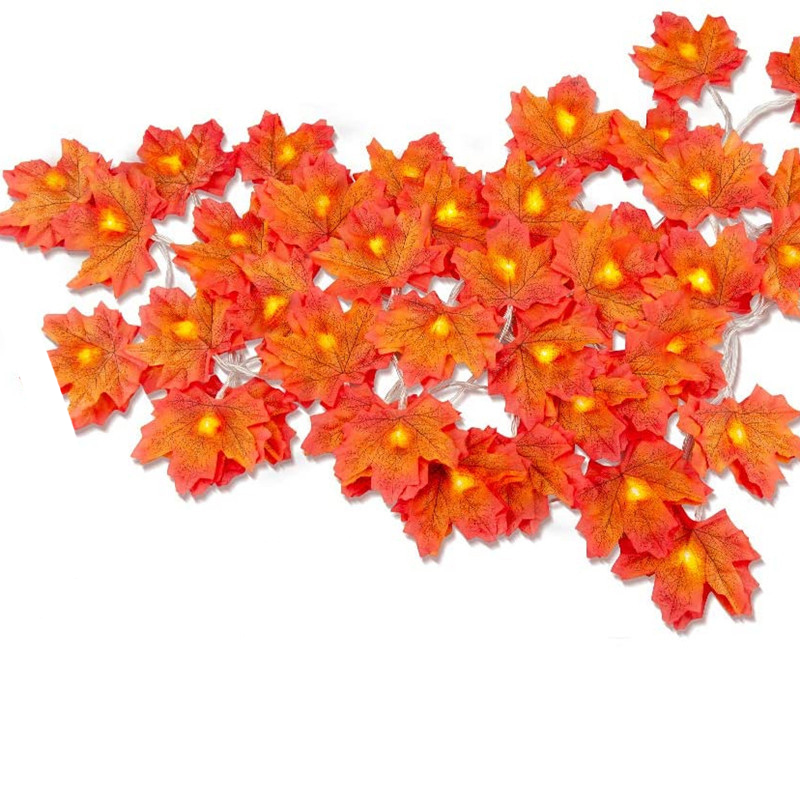 Maple Leaf LED Light String Garland Decorations