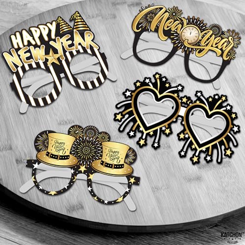 Happy New Year Glasses 2025 - Pack of 12