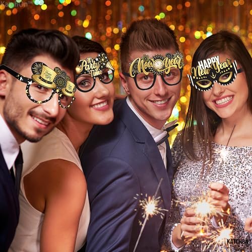 Happy New Year Glasses 2025 - Pack of 12