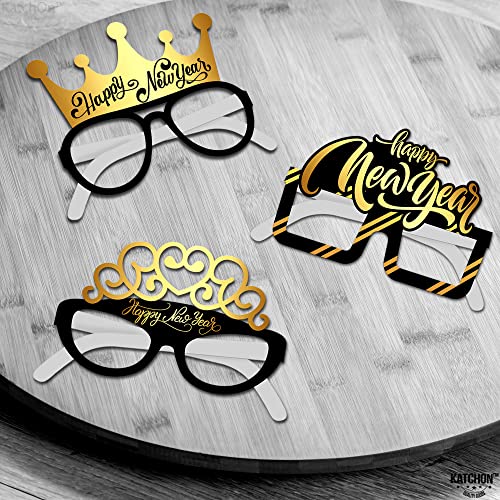 Happy New Year 2025 Glasses - Pack of 12