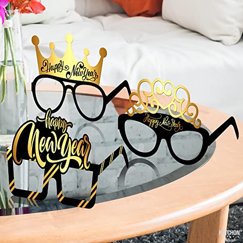 Happy New Year 2025 Glasses - Pack of 12