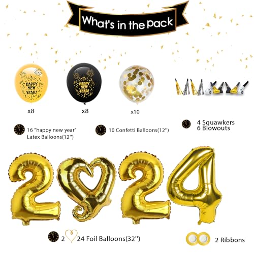2024 New Year's Eve Party Decorations Pack