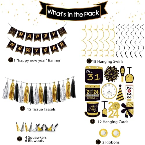 2024 New Year's Eve Party Decorations Pack