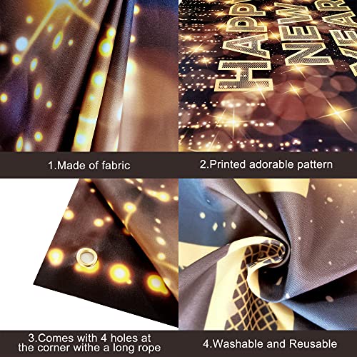 Black and Gold 2025 New Year's Party Pack