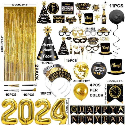 New Year's Eve Party Supplies Kit for 20