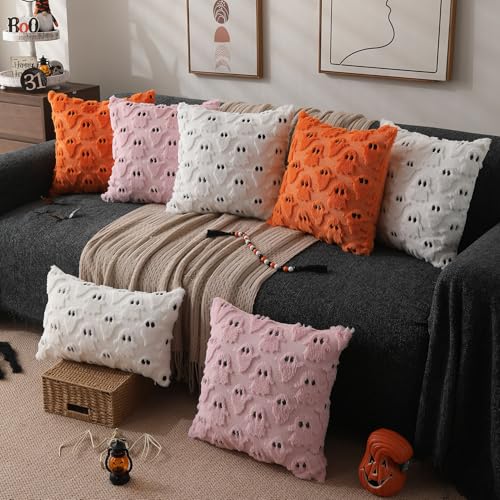 Ghost Throw Pillow Covers - Set of 2