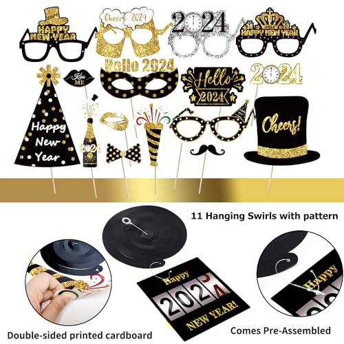 New Year's Eve Party Supplies Kit for 20