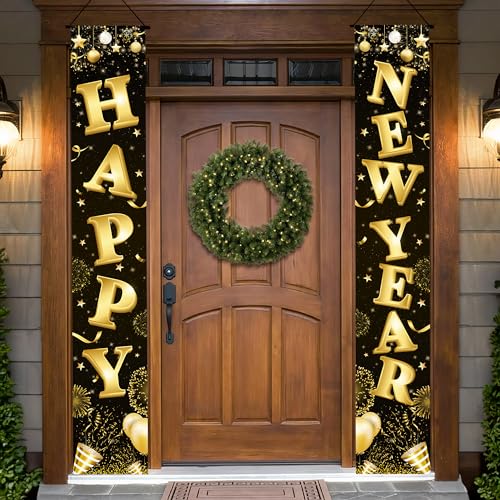 Extra Large Happy New Year Door Banner