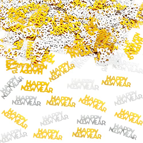 HOWAF New Year Glitter Confetti Table Decorations